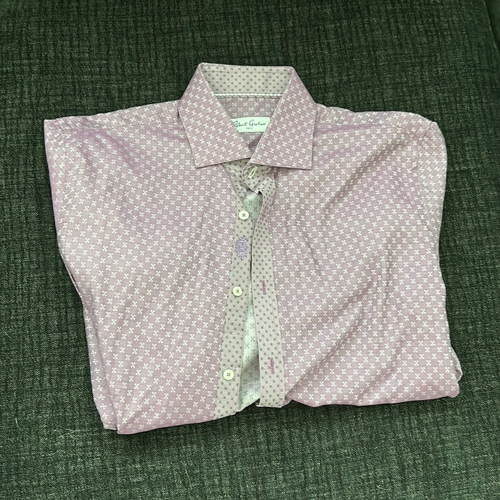 Purple long sleeve Robert graham button down